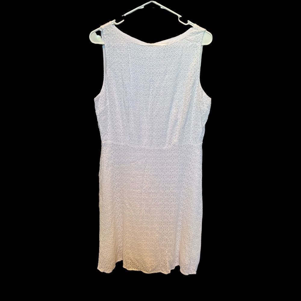 Nicole Miller NWT white tank dress lined Size 8 back zipper